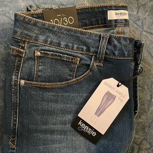 Kensie Jeans 10/30 Skinny Ankle Crop NWT
